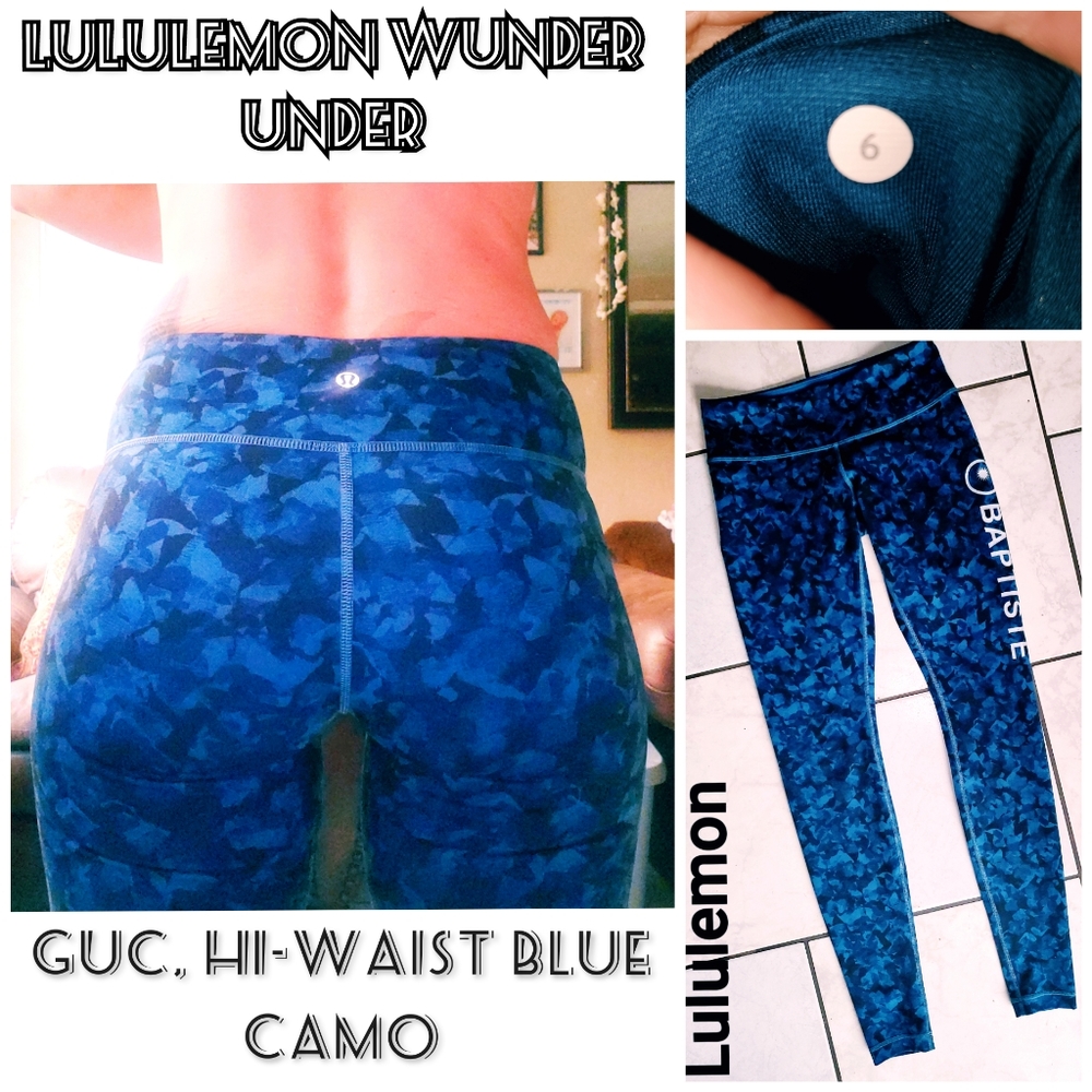 Lululemon Wunder Under 28" camo full length